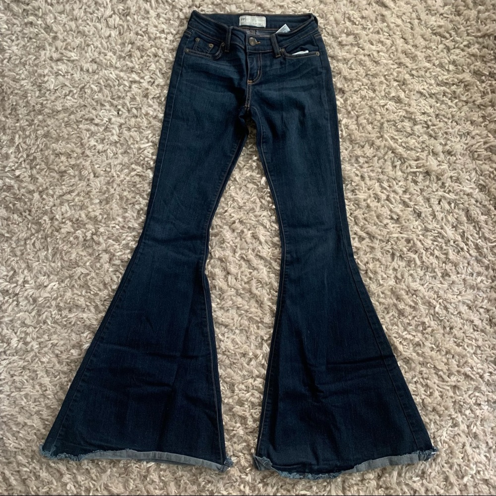 Free People Super Flare Jeans.